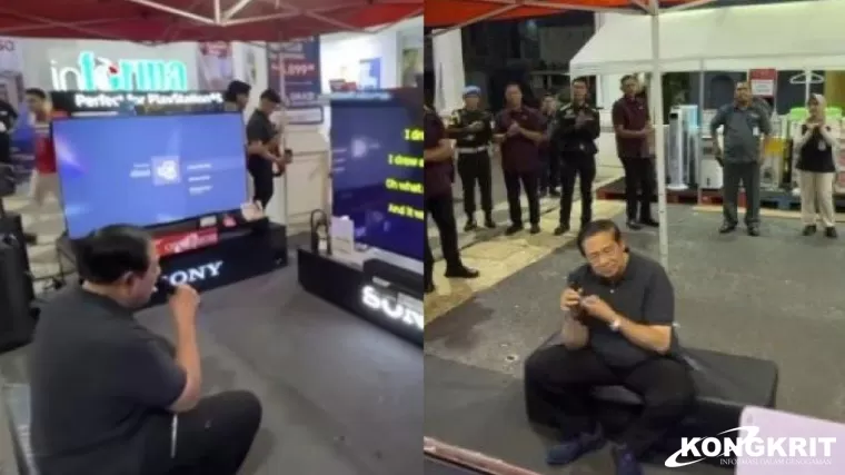 Viral Video SBY Asik Karaokean di Toko Elektronik, Netizen: The Real Menikmati Masa Tua