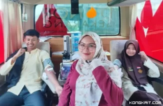 Antusiasme Siswa SMA Negeri 5 Bukittinggi dalam Aksi Donor Darah Bersama PMI