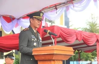 Dandim 0305 Pasaman, Letkol Arh Budi Prasetya, Pimpin Upacara HUT TNI ke-79 (Foto: Dok.Istimewa)