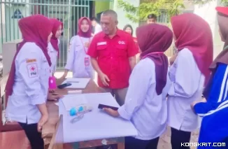 Melalui Donor Darah dan Sosialisasi, PMI Bukittinggi Galang Kepedulian Sosial Siswa di SMAN 5 Bukittinggi