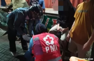 PMI Kota Bukittinggi Tangani Tiga Korban Kecelakaan Lalu Lintas di Surau Gadang (Foto: Dok.Istimewa)