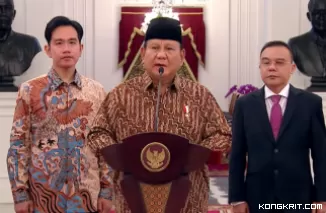 Prabowo Subianto Umumkan Menteri Kabinet Merah Putih, Berikut Susunannya.