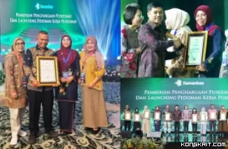 Puskesmas Air Santok Kota Pariaman Menerima Penghargaan dari Kementerian Kesehatan RI