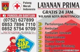 Update Stok Darah PMI Kota Bukittinggi per 13 Oktober 2024