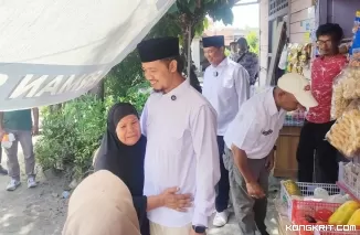 Warga Antusias Sambut Blusukan Paslon Wako-Wawako Bukittinggi, Erman-Heldo di Pakan Kurai