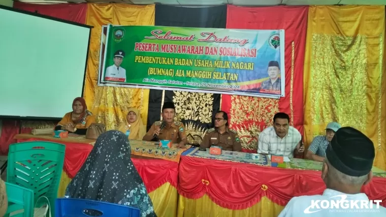 Nagari Air Manggih Selatan Gelar Sosialisasi Pembentukan BUMNag