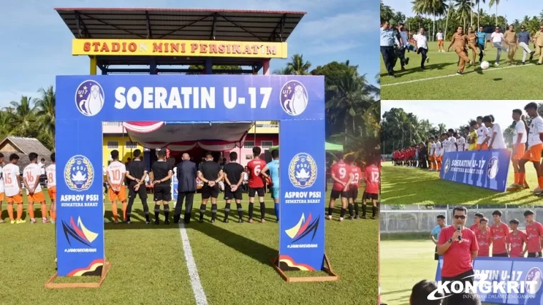 Piala Soeratin U-17 Sumatera Barat Resmi Dibuka di Kota Pariaman