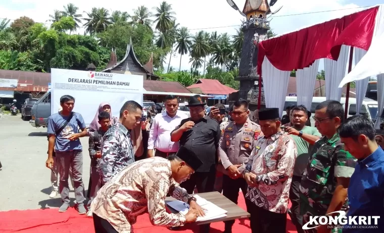 Ratusan Warga Antusias Hadiri Deklarasi Pemilihan Damai di Kuranji Hilir Sungai Limau