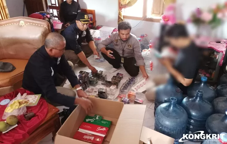 Satpol PP Tulungagung Bersama Bea Cukai Blitar Razia Rokok Ilegal di Dua Wilayah Kecamatan