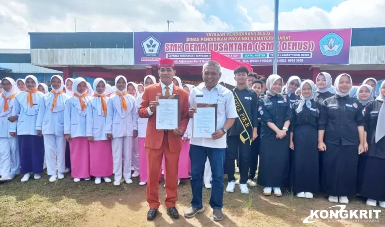 SMK Kesehatan Genus Bukittinggi dan PMI Kota Bukittinggi Perkuat Kerja Sama di Hari Guru Nasional