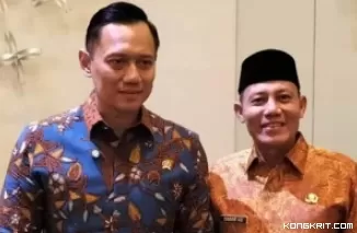 Bupati Pasaman Sabar AS bersama Menko Agus Harimurti Yudhoyono