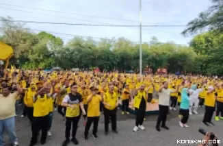 HUT ke-60 Partai Golkar, Wujudkan Kedekatan dengan Masyarakat melalui Senam Massal