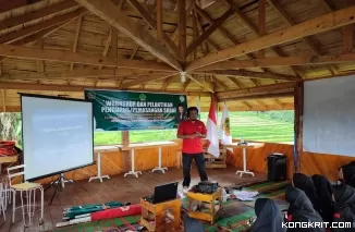 PMI Kota Bukittinggi Berikan Pelatihan Pertolongan Pertama kepada KKR MTsN 7 Agam