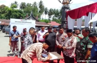 Ratusan Warga Antusias Hadiri Deklarasi Pemilihan Damai di Kuranji Hilir Sungai Limau