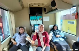 Semarakkan HKN ke-60, Puskesmas IV Koto dan PMI Bukittinggi Gelar Donor Darah Bersama Klinik Agung