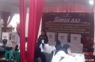 Tingkatkan Pemahaman Masyarakat, KPU Pasaman Gelar Simulasi Pemungutan dan Penghitungan Suara