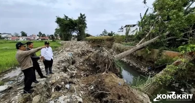 Dinding Pembatas Batang Tambuo Rusak