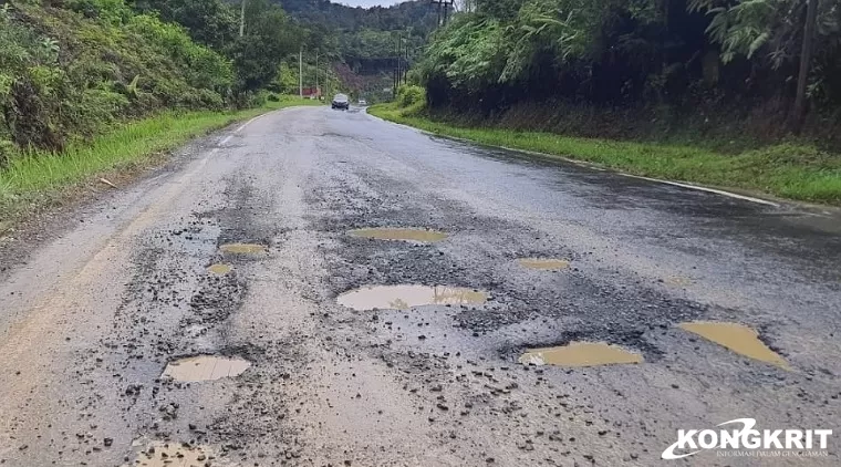 Ruas Jalan Nasional Payakumbuh - Batas Riau yang berlobang