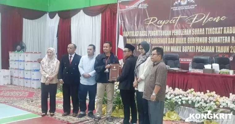 KPU Tetapkan Pemenang Pilkada Kabupaten Pasaman 2024