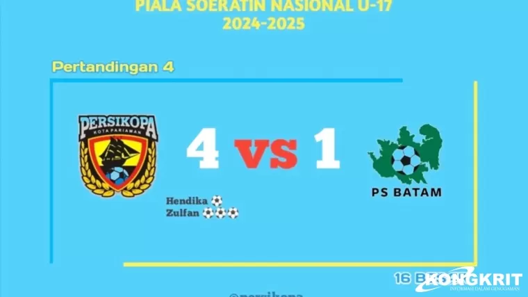 Persikopa Melaju ke Babak 8 Besar Usai Kalahkan PS Batam 4-1