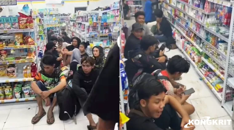 Viral, Anggota Klub Motor CB Makan, Minum, dan Tidur di Indomaret Tanpa Membayar, Rugi Rp4 Juta