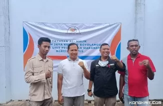 Foto dari kiri: Ketua SPPG Mahda PAP, Cawabup terpilih Ahmad Baharudin, Joko Ibrahim dan Deni Purwanto