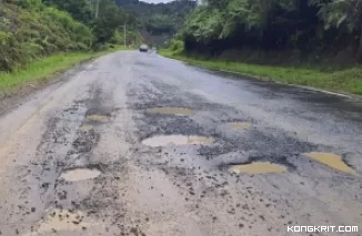 Ruas Jalan Nasional Payakumbuh - Batas Riau yang berlobang