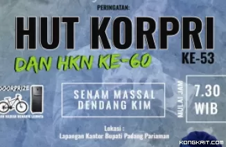 Pemerintah Kabupaten Padang Pariaman Gelar Berbagai Kegiatan Memeriahkan HUT KORPRI ke-53 dan HKN ke-60