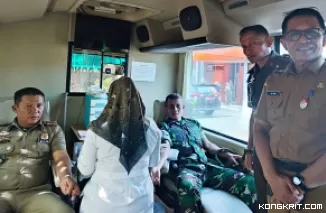 Satpol PP Bukittinggi Gelar Donor Darah dalam Rangka HUT Kota Bukittinggi