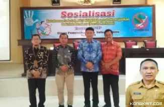 Gandeng BNNK, Dinas Pendidikan Tulungagung gelar sosialisasi sekolah anti narkoba di aula kantor Dinas Pendidikan setempat ( Insert : Kepala Dinas Pendidikan Tulungagung Rahadi Bintara)