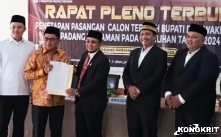 KPU Padang Pariaman Tetapkan John Kenedy Azis - Rahmat Hidayat Sebagai Bupati dan Wakil Bupati Terpilih 2025-2030