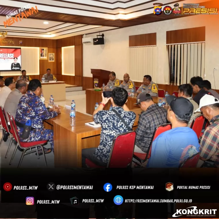 Polres Mentawai Ungkap Peningkatan Kasus Kriminal dan Laka Laut Sepanjang 2024