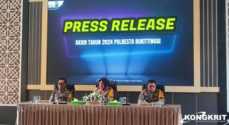 Polresta Bukittinggi Evaluasi Kinerja 2024, Bahas Capaian, Inovasi, dan Tantangan