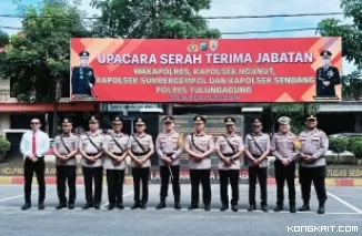 Awal Tahun 2025, Jabatan Wakapolres dan Tiga Kapolsek Resmi Berganti, Ini Penjelasan Kapolres Tulungagung