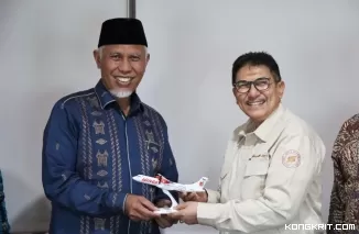 Gubernur Sumbar Temui Lion Grup untuk Percepat Akses Transportasi Udara ke Mentawai