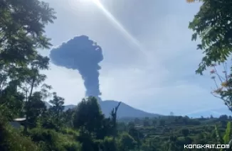 Gunung Marapi Erupsi Pagi Ini, Kolom Abu Capai 1.000 Meter