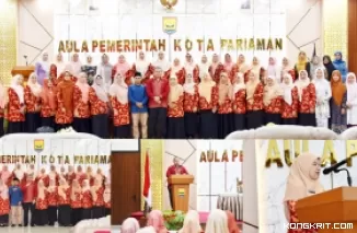 Ketua DWP Kota Pariaman, Ny. Izzati Rahmi Mursalim, Gelar Silaturahmi dengan Anggota DWP