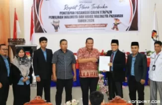 KPU Kota Pariaman Tetapkan Yota Balad -- Mulyadi Sebagai Wako dan Wawako Terpilih Periode 2025-2030