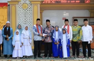 Meriahkan Khatam Al-Qur'an di Nagari Sundata Selatan, Bupati Sabar AS Ajak Masyarakat Ramaikan Masjid