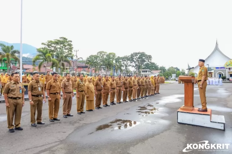 Apel Perdana Bulan Februari, Bupati Pasaman Ingatkan OPD Fokus Bekerja Sesuai Tupoksi