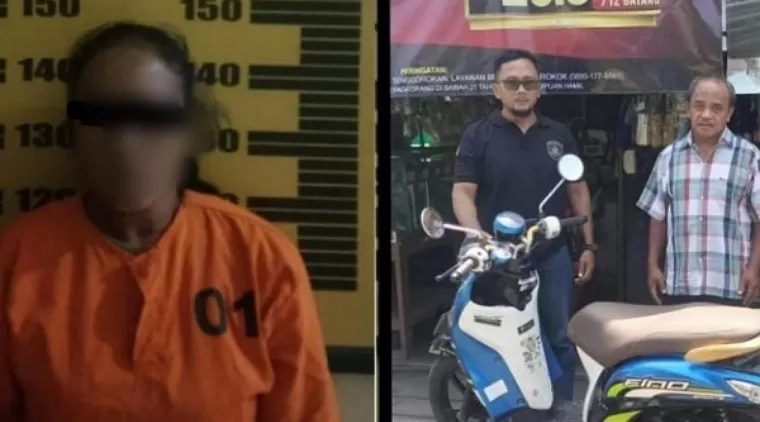 Gadaikan Motor Pinjaman, Perempuan Asal Desa Banjarsari Ngantru Ditangkap Polisi