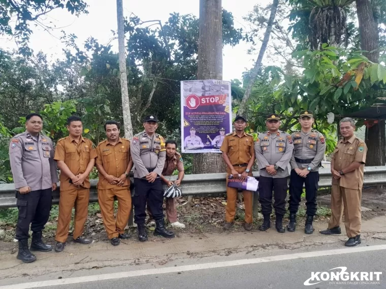 Himbauan Cegah Penambangan Ilegal Oleh Polsek Rao Direspon Positif Masyarakat