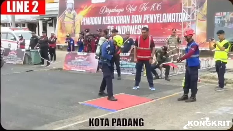 Pasukan Bomba Kota Padang Raih Juara 1 Kategori Survival di National Firefighter Skill Competition