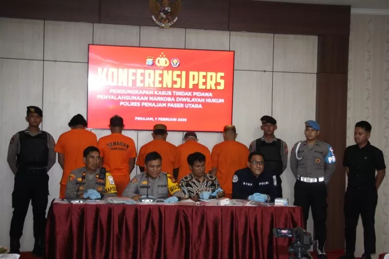 Polres PPU Ungkap Peredaran Narkoba, Amankan Lima Tersangka dalam Satu Bulan Terakhir