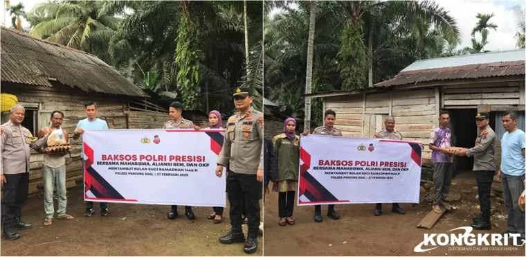 Polsek Pancung Soal Gelar Baksos Polri Presisi, Bagikan Paket Sembako Menyambut Ramadan