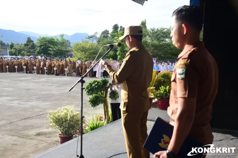 Rahmat Hidayat Pimpin Apel Gabungan Perdana Usai Dilantik Sebagai Wabup Padang Pariaman