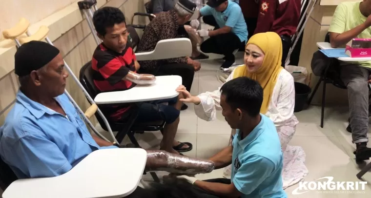 Sebanyak 150 Tuna Daksa di Sumbar Ikuti Program Pengukuran Kaki-Tangan Palsu Yayasan Maha Cinta Rawdha