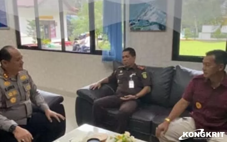 Sinergi Antar Institusi, Kalapas Klas II Lubuk Basung Kunjungi Polres Agam Jelang Ramadhan