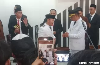 Ade Kuswara dan Asep Surya Atmaja Resmi Dilantik Sebagai Bupati dan Wakil Bupati Bekasi Periode 2025-2030