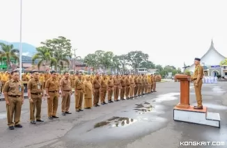 Apel Perdana Bulan Februari, Bupati Pasaman Ingatkan OPD Fokus Bekerja Sesuai Tupoksi